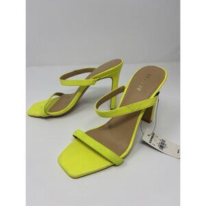 Express Women's Dionne High Heel Neon Green Size 7 Dress Straps